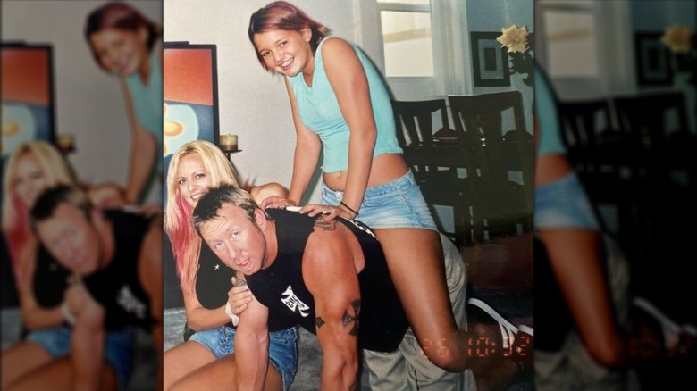 Bart Clifford, Stormy Daniels, and Taylor Clifford on floor