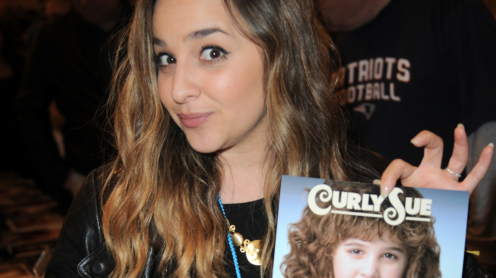 Alisan Porter with Curly Sue poster
