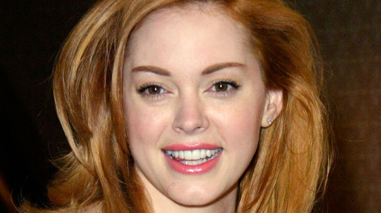 Rose McGowan smiling