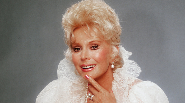 Eva Gabor posing for a photo
