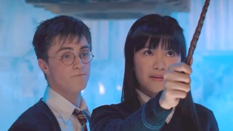 Katie Leung and Daniel Radcliffe in Harry Potter