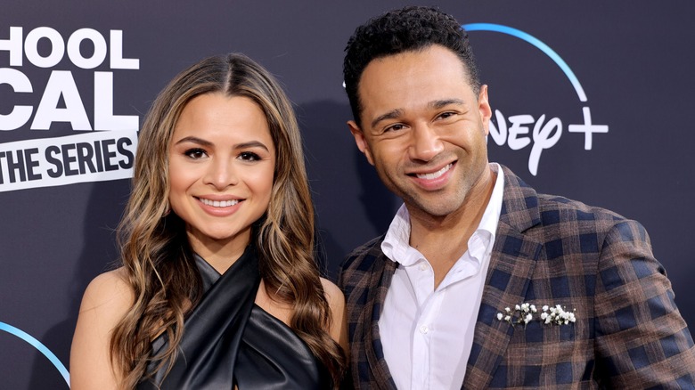 Sasha Clements and Corbin Bleu smiling