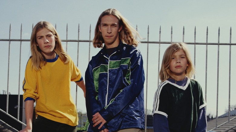 Hanson posing outdoors