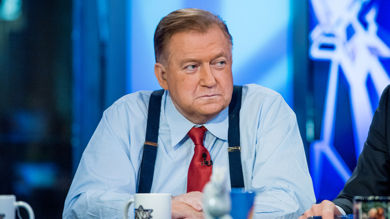 Bob Beckel on the set of The Five