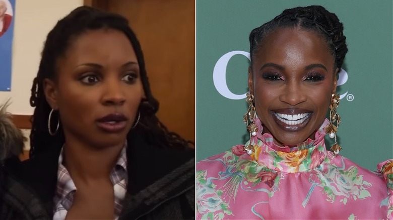 Split image of Shanola Hampton in season 1 of Shameless and in 2025
