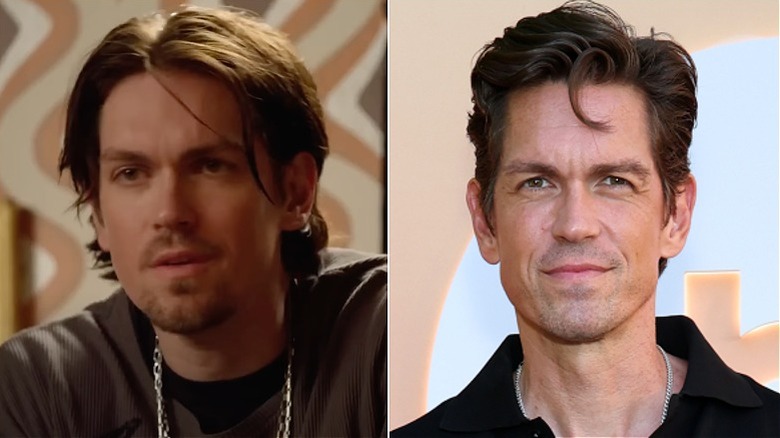 Split image of Steve Howey in season 1 of Shameless and in 2025