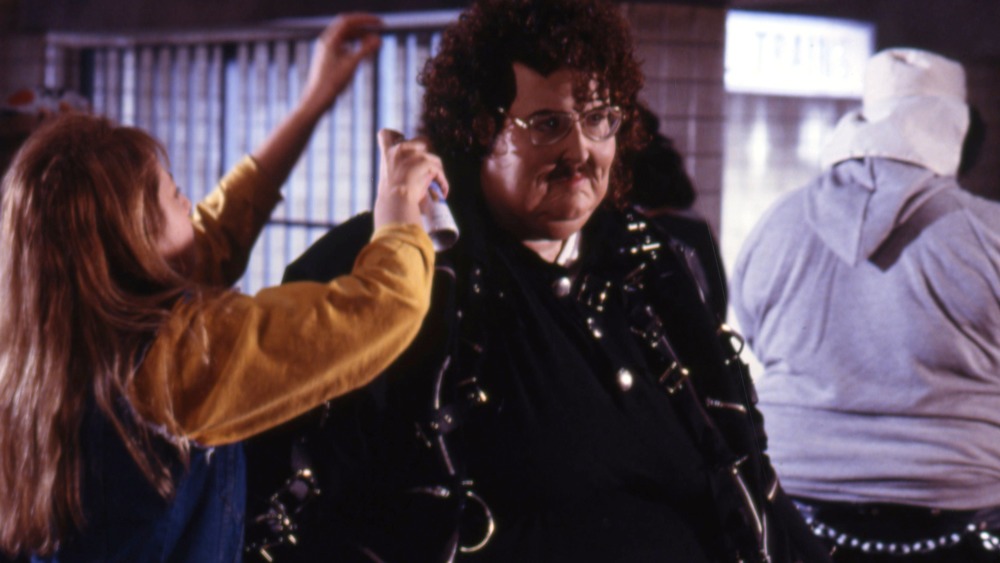 "Weird Al" Yankovic on set of "Fat" video