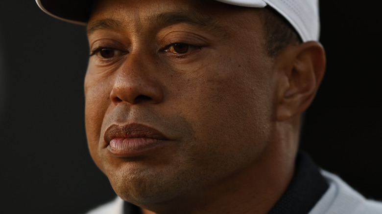Tiger Woods close up