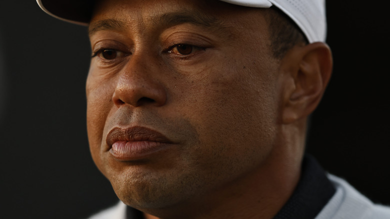 Tiger Woods close up