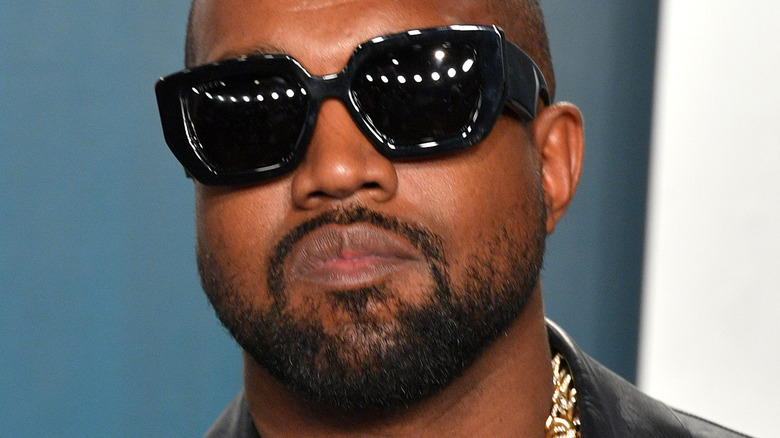 Kanye West wearing sunglasses