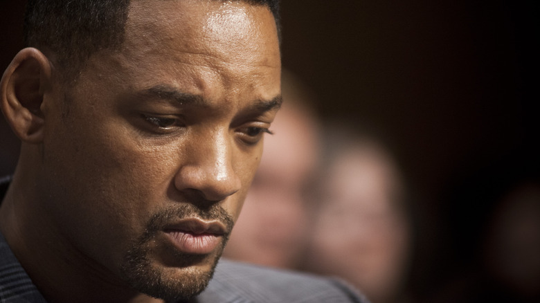 Will Smith looking sad