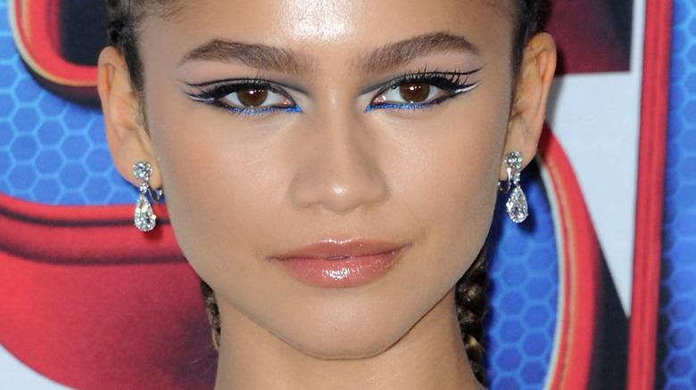 Zendaya at a "Spider-man" premiere 