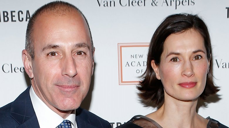 Annette Roque and Matt Lauer