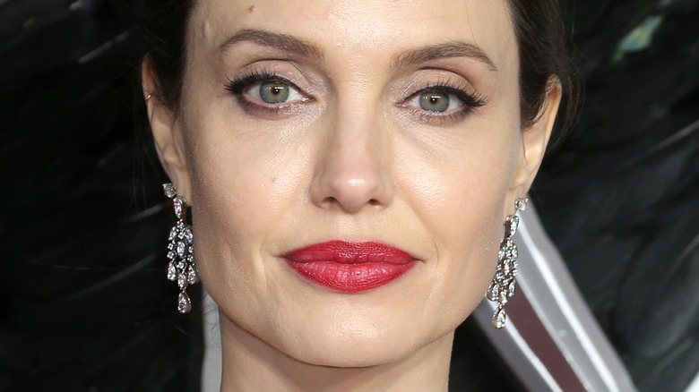 Angelina Jolie posing on red carpet