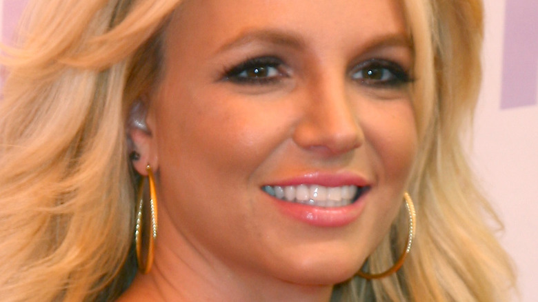 Britney Spears hoop earrings