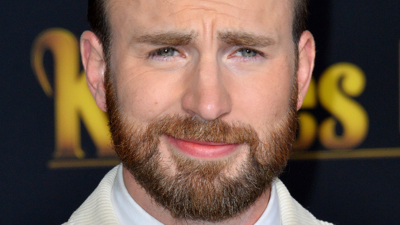 Chris Evans at a movie premiere