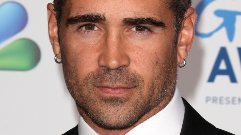 Colin Farrell with a serious expression