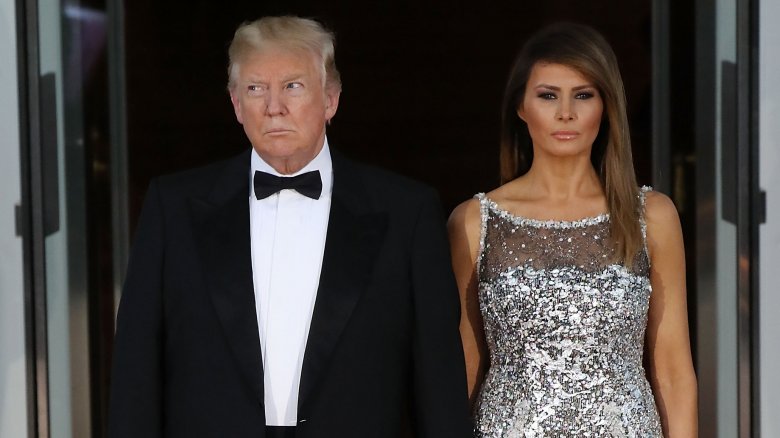 Donald Trump and Melania Trump posing