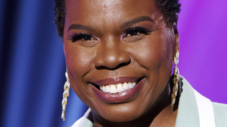 Leslie Jones smiling at event 