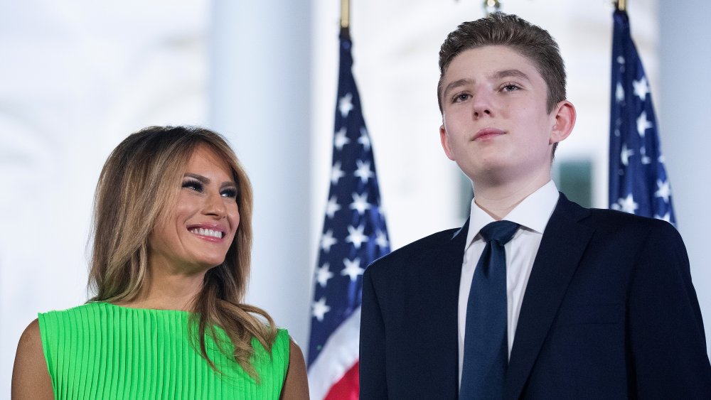 Melania Trump and Barron Trump