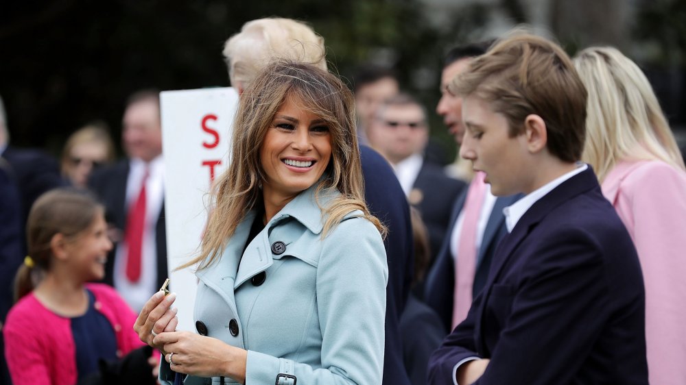 Melania Trump and Barron Trump