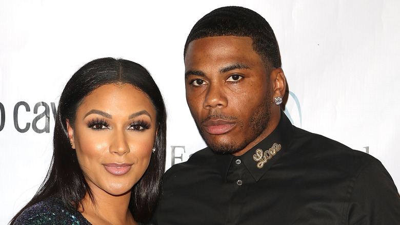 Nelly and Shantel Jackson at an event 