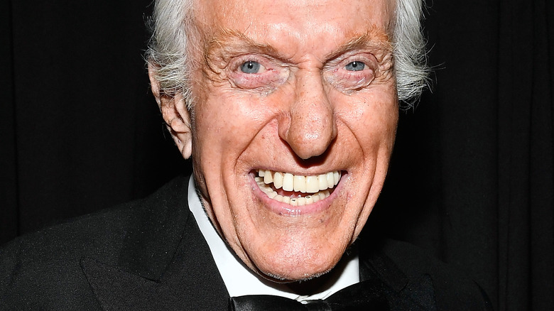 Dick Van Dyke smiles in a tuxedo