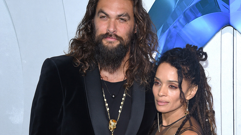 Lisa Bonet and Jason Momoa on the red carpet