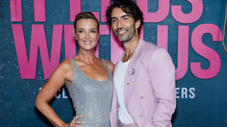 Emily and Justin Baldoni at the "It Ends With Us" premiere