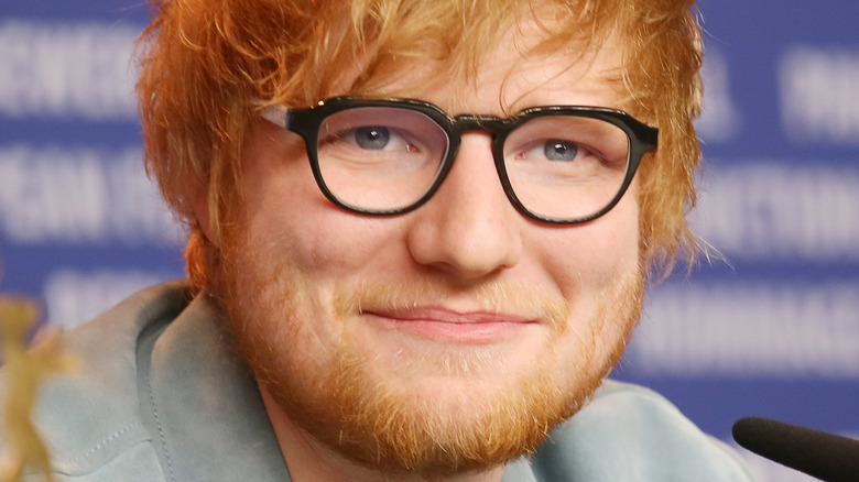 Ed Sheeran smiling