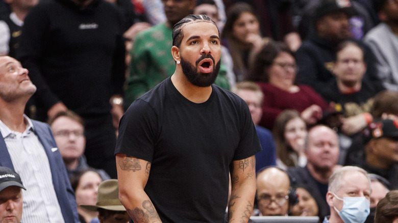 Drake with surprised expression