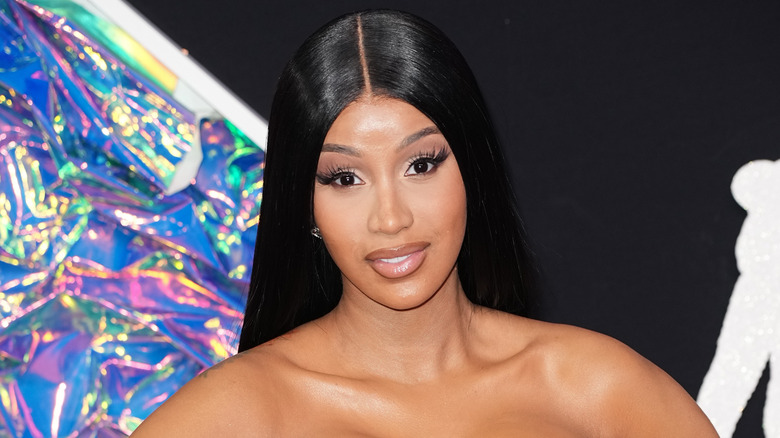 Cardi B posing