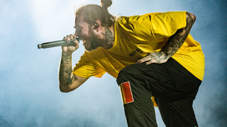 Post Malone performing