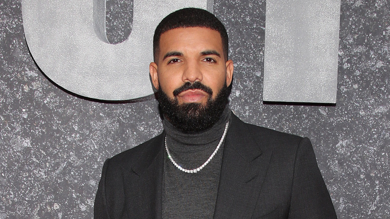 Drake wearing a turtleneck