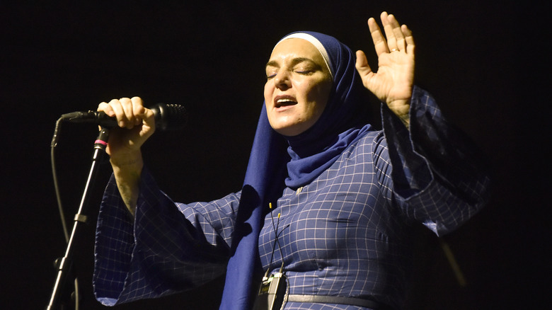 Sinead O'Connor performing