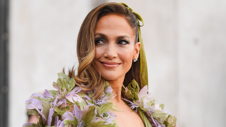 Jennifer Lopez smiling in close-up