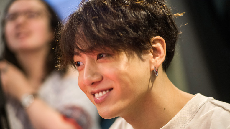 Jungkook smiling