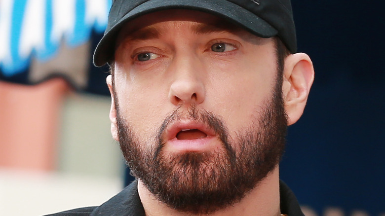 Eminem looking away