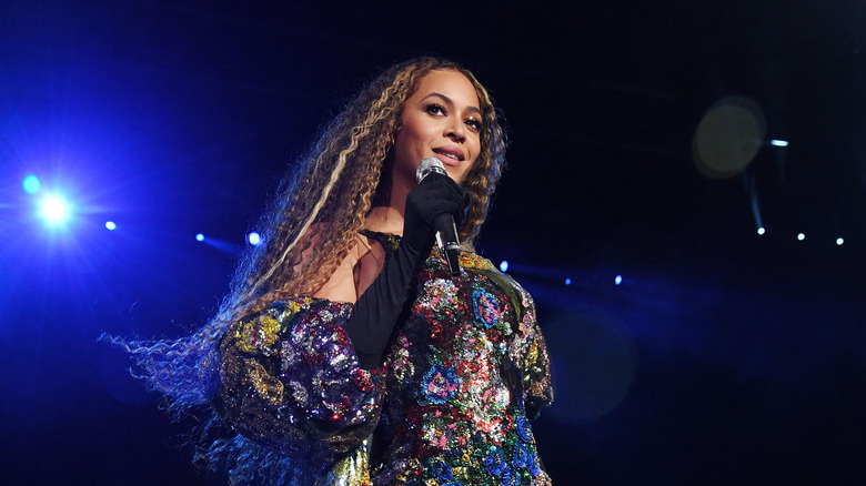 Beyoncé performing on stage