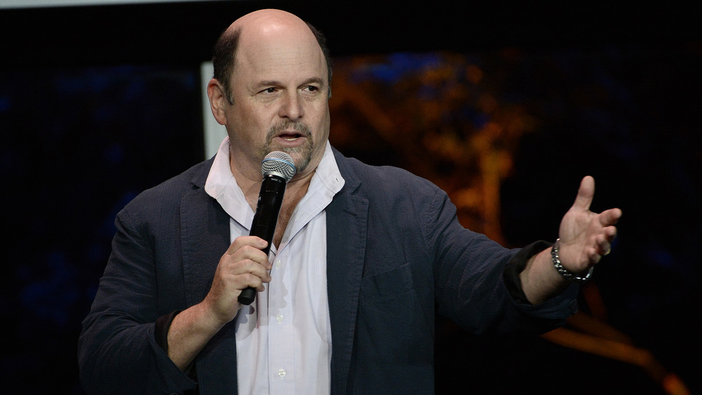 Jason Alexander speaking at an event