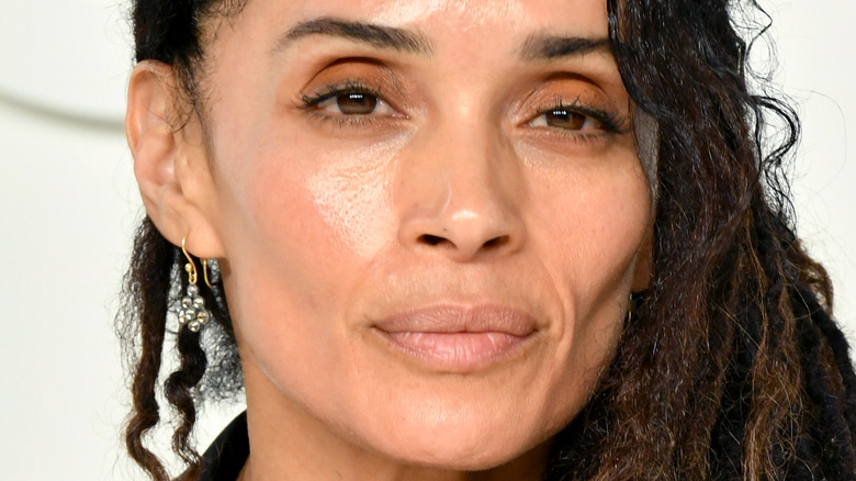 Lisa Bonet smirking