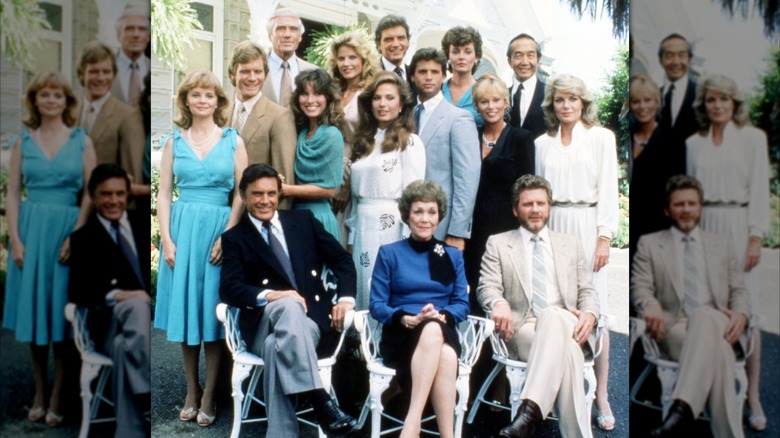 The entire 'Falcon Crest' cast circa 1987.
