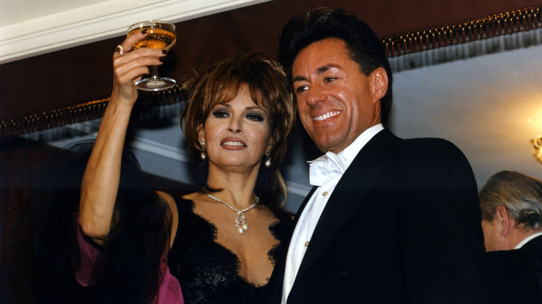 Raquel Welch and Richard Palmer in Vienna in the '90s.