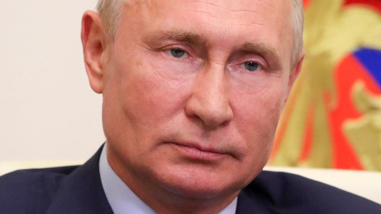 Vladimir Putin not smiling