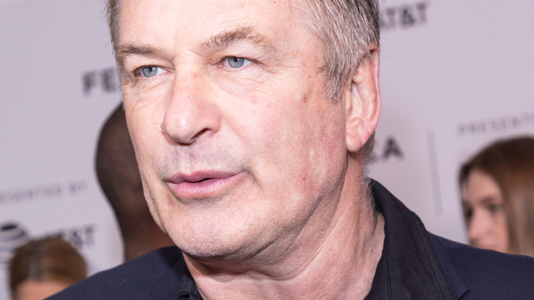 Alec Baldwin speaking at an event 
