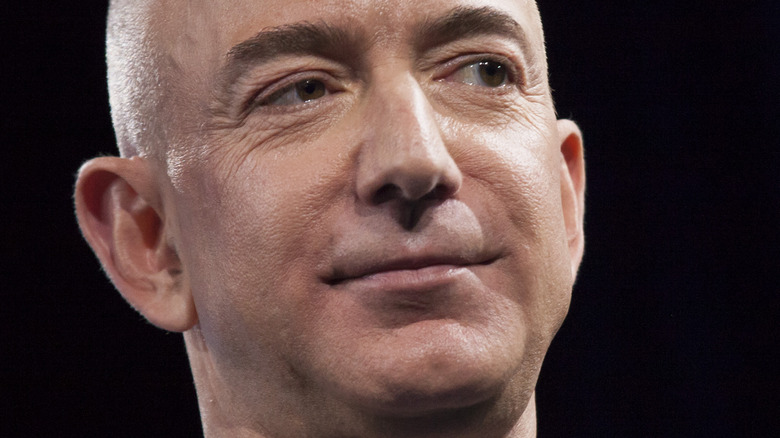 Jeff Bezos posing