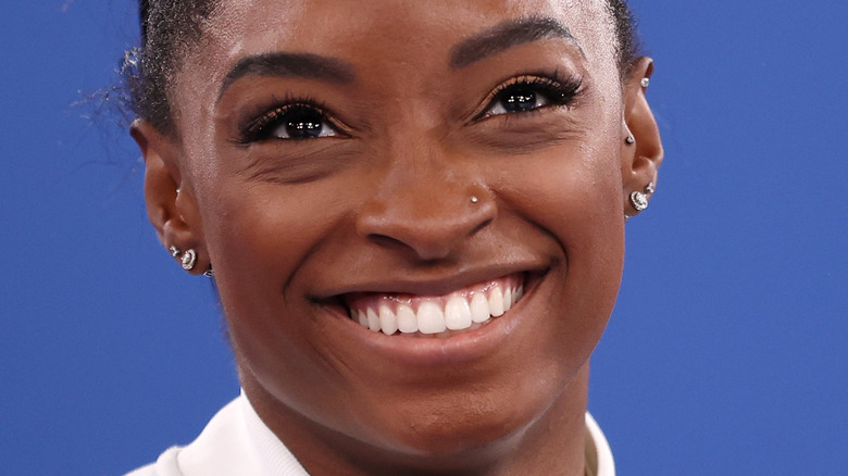 Simone Biles nose piercing