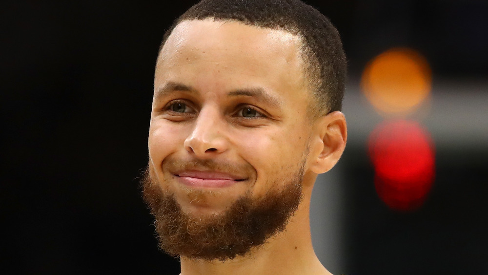 Steph Curry smiling