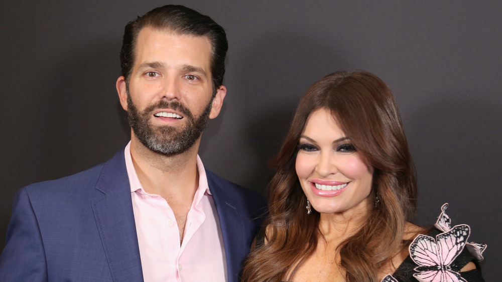 Donald Trump Jr. and  Kimberly Guilfoyle pose together