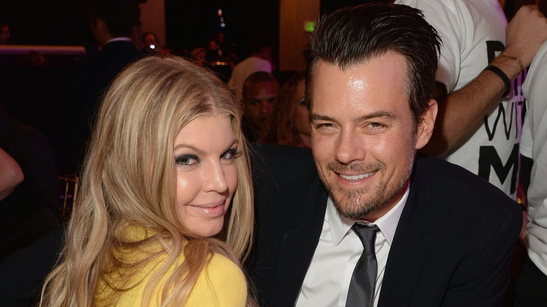 Fergie and Josh Duhamel smiling